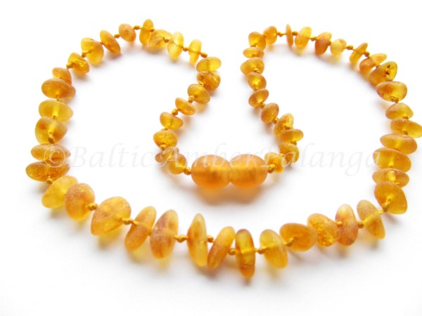 Baltic amber teething necklace