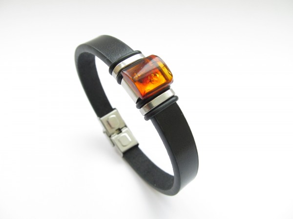 Baltic amber bracelet for men 