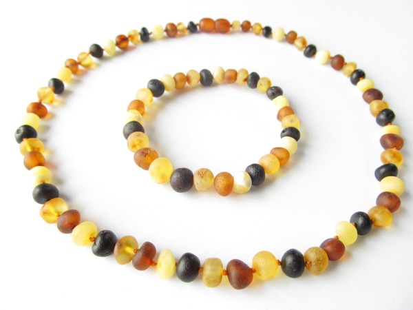 Baltic amber jewelry set
