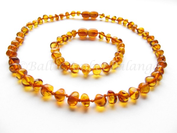 baltic amber baby teething set